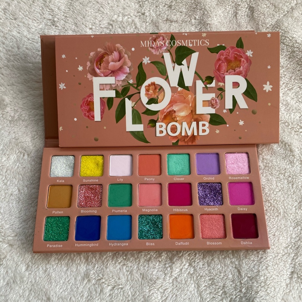 Midas Cosmetics Flower Bomb Palette USED